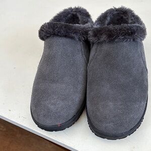 Minnetonka Gray Suede Women's Shoes